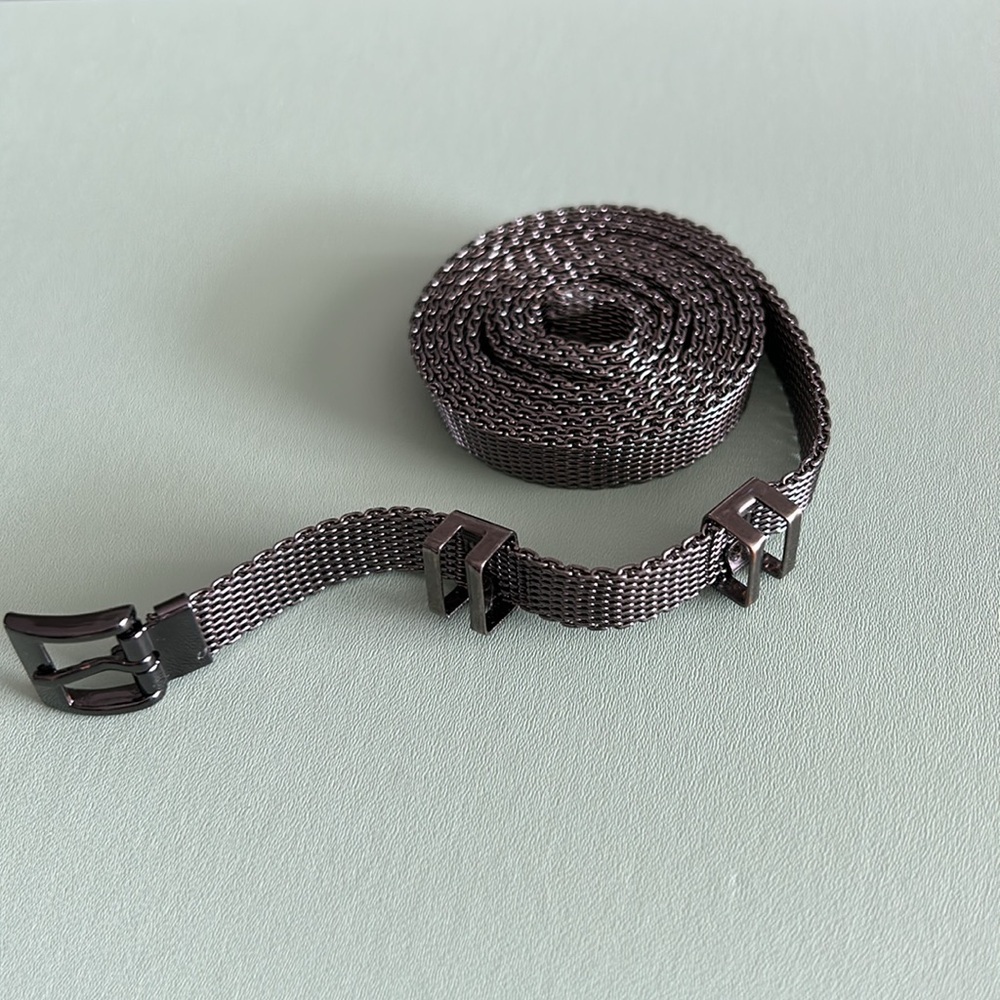 Helmut Lang Inspired Metal Chain Skinny Belt - Picture 5 of 12